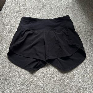 Lululemon black Speed Up high rise 4” size 2